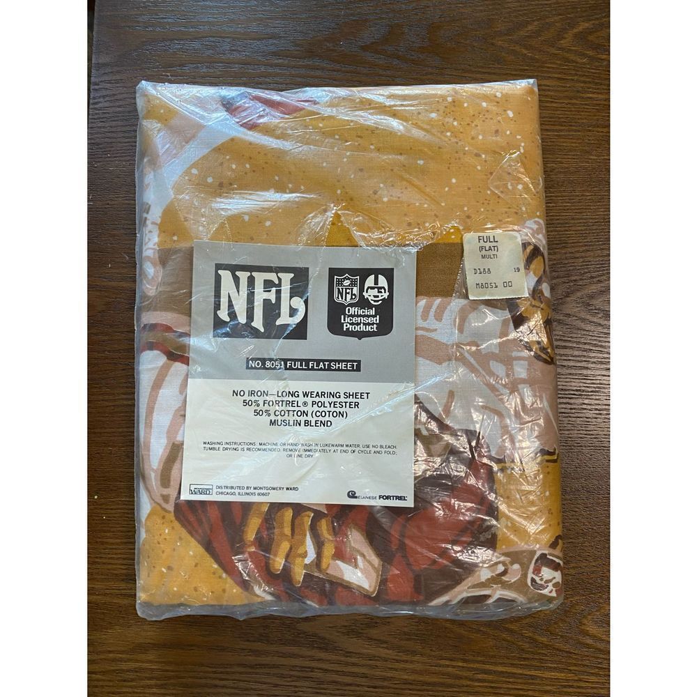 Vintage NFL full flat sheet new in package